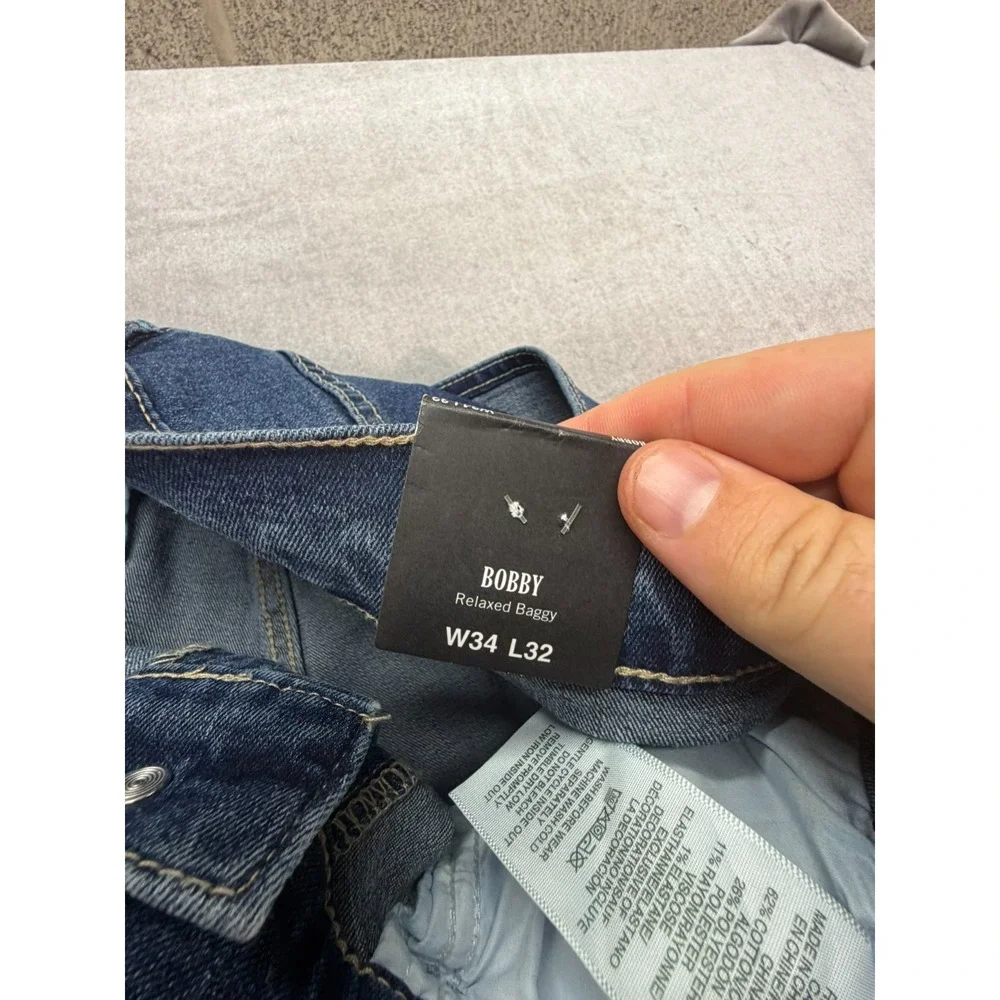 NWT True Religon Bobby Applique Men Denim Jeans 701011 Size 34